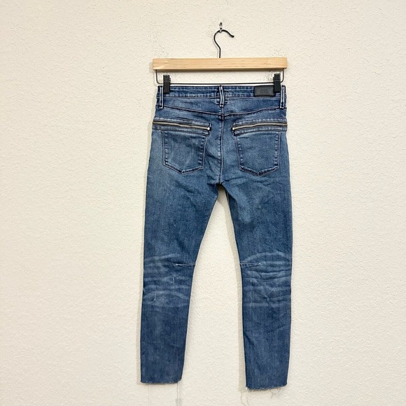 RTA Road to Awe The Jagger Frayed Zip Skinny Jeans *ALTERED* - Picture 6 of 14